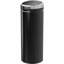 HOMCOM Automatic Hand Sensor Dustbin Kitchen Waste Bin Rubbish Can 50L Black