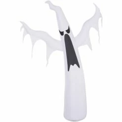 HOMCOM 1.8M Inflatable Halloween Party Decoration Ghost Light Up LED W/ Fan