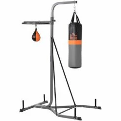 HOMCOM Punchbag & Speedball Boxing Station Frame Freestanding Training Home Gym