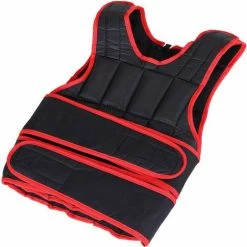 HOMCOM 20KGS Adjustable Weight Vest Running Gym Training Weight Loss, Red