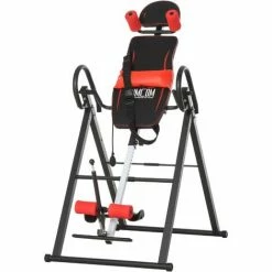 HOMCOM Adjustable Gravity Inversion Table W/ Safety Belt For Muscle Pain Relief