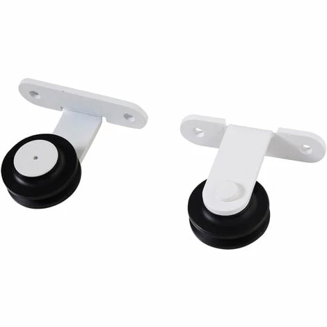 HOMCOM 6FT Steel Sliding Barn Door Hardware Track Kit Rail Roller Track System