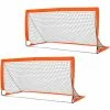 HOMCOM Football Goal Folding Outdoor With All Weather Net Kids Adults 6'x3'
