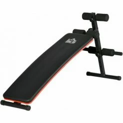 HOMCOM Foldable Sit Up Bench, Adjustable Core Workout Training For Home Gym