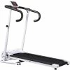 HOMCOM 1-10Km/h Folding Treadmill Home Running Fitness Machine W/ Safety Stopper