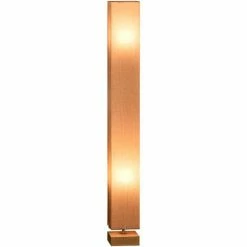 HOMCOM 120cm Tall Linen Floor Lamp Wood Base Steel Frame Stylish Home Lighting