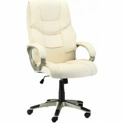HOMCOM Computer Office Desk Chair Luxury PU Leather Swivel Ergonomic Executive