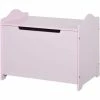 HOMCOM 40x60cm Kids Storage Box Toy Organiser For Child 3 Yrs+ Bedroom Pink