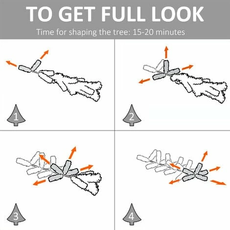 HOMCOM 5ft Snow-Dipped Artificial Christmas Tree w/ Red Berries Metal Base