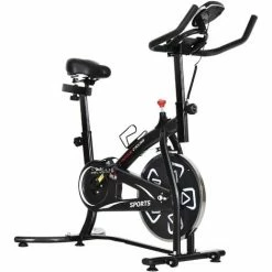 HOMCOM Exercise Training Bike Indoor Cycling Bicycle Trainer LCD Monitor