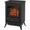 HOMCOM Fireplace Stove Heater Log Burning Flame Electric 950/1850W Living Room