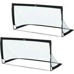 HOMCOM Football Goal Folding Outdoor With All Weather Net Kids Adults 6'x3'