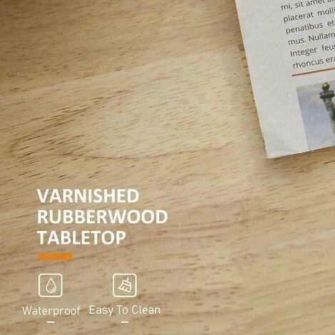 HOMCOM Kitchen Island Storage Cabinet Rolling Trolley with Wood Top, 3-Tier Spice Rack