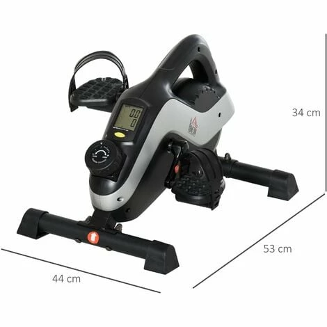 HOMCOM 8-Level Mini Exercise Bike Magnetic Resistance Leg Fitness LCD Display