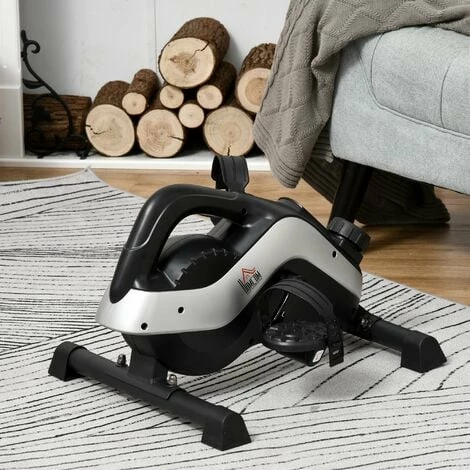 HOMCOM 8-Level Mini Exercise Bike Magnetic Resistance Leg Fitness LCD Display