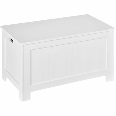 HOMCOM Large Storage Box Toy Chest Cabinet Unit Organizer with Safety Hinges