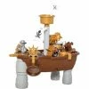 HOMCOM Pirate Ship Sand And Water Table 26 Pcs Beach Toy Set Activities Playset