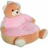 HOMCOM Animal Kids Sofa Chair Pajamas Bear With Armrest 60 X 45 X 45cm Pink