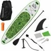 HOMCOM 10ft Inflatable Surfing Board W/ Paddle, Fix Bag, Air Pump, Fin, Backpack