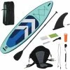 HOMCOM 10.5ft Inflatable Stand Up Paddle Board Kayak Conversion Kit Adults Kids