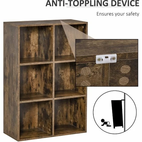 HOMCOM Cubic Cabinet Bookcase Storage Shelves Display for Study, Home, Office