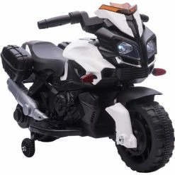 HOMCOM Kids 6V Electric Motorcycle Ride-On Toy Battery 18 - 48 Months White