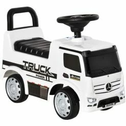 HOMCOM 3-in-1 Ride On Car Kids Mercedes Truck Storage For 12 - 36 Months White