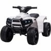HOMCOM 6 V Kids Ride On Cars Electric ATV For 18-36 Months Toddlers White+Black
