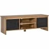 HOMCOM TV Stand Cabinet Unit Media Entertainment Center W/ Drawers Wire Hole
