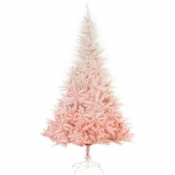 HOMCOM 6FT Artificial Christmas Tree Home Decoration Automatic Open, Pink