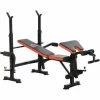 HOMCOM Multi-Function Adjustable Weight Training Bench Gym Fitness Lifting