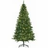 HOMCOM 6FT Prelit Artificial Christmas Tree W/ Warm White Light Xmas Decoration