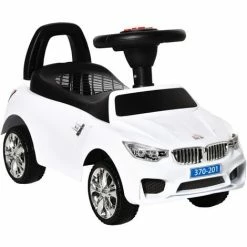 HOMCOM Ride On Car Baby Toddler Walker Foot To Floor Sliding Car Slider White
