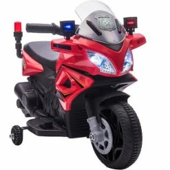 HOMCOM Kids 6V Electric Pedal Motorcycle Ride-On Toy Battery 18-36 Months Red