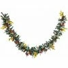 HOMCOM 2.7M Artificial Christmas Garland Pine Cones Decorations Seasonal Style