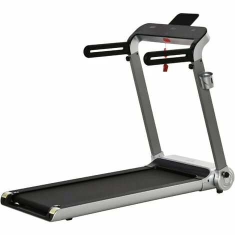 HOMCOM Folding Treadmill 2HP Electric Motorised Running Machine w/ LED Display