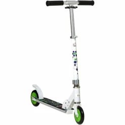 HOMCOM Kids Scooter One Click Foldable Kick Scooter Adjustable Height For Boys And Girls 3 - 8 Years White