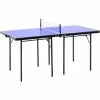 HOMCOM Folding Mini Table Tennis Portable Ping Pong Set Games Play Sport W/ Net