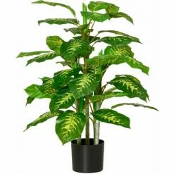 HOMCOM Artificial Evergreen Tree Fake Plant In Pot Indoor Outdoor Décor 95cm