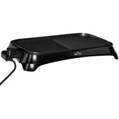 HOMCOM Teppanyaki Grill 1600W Non Stick Table Top Grill W/ Adjustable Temp