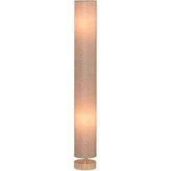 HOMCOM Tall Floor Lamp Lighting W/ Fabric Shade For Bedroom Living Room Beige
