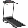 HOMCOM Foldable Motorised Treadmill, Indoor Running Machine W/ LCD Display