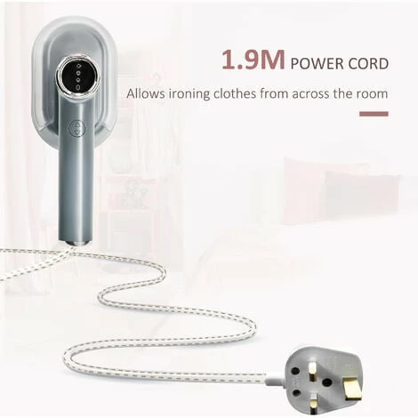 HOMCOM Steamer for Clothes 1200W Handheld Garment Steamer for Travel and Home