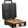 HOMCOM 4 Slice Waffle Maker W/ Deep Cooking Plate Adjustable Temperature1200W