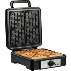 HOMCOM 4 Slice Waffle Maker W/ Deep Cooking Plate Adjustable Temperature1200W