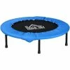 HOMCOM Φ40" Foldable Mini Fitness Trampoline Exercise Rebounder Jumper, Blue