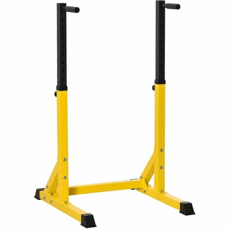 HOMCOM Dip Station Chin Up Parallel Bars Pull Up Power Tower Home Gym Workout