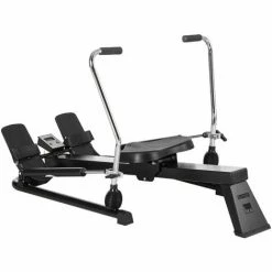 HOMCOM Rowing Machine, Rower With Adjustable Resistances And Digital Monitor