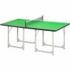 HOMCOM Tennis Table Ping Pong Foldable With Net Game Steel 182cm Indoor, Green