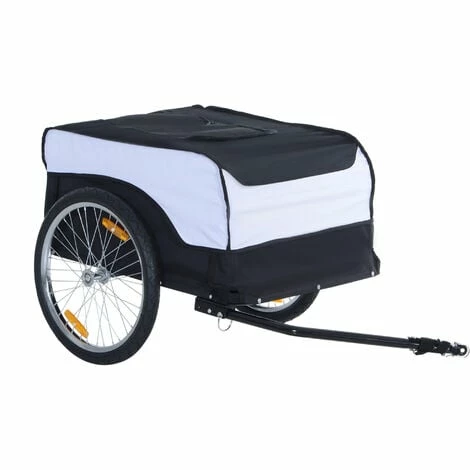 HOMCOM PAWHUT Folding Bicycle Cargo Trailer Shop Luggage Storage Utility Hitch Cover